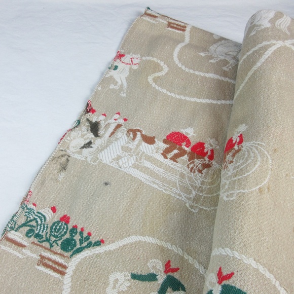 VTG Mid Century 1950's Western Cowboy Bed Spread - Picture 6 of 7